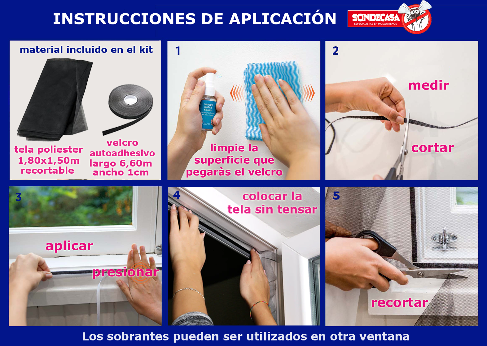 instructivo velcro