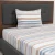 Rayas Celeste y Beige